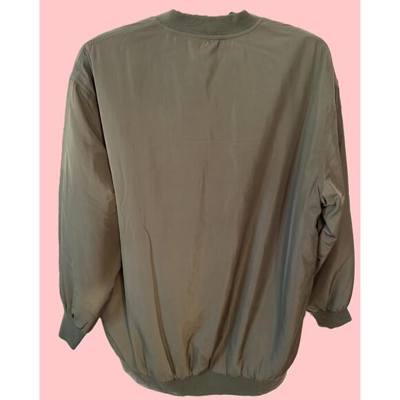 DSG  Long Bomber Rain Repellent Jacket Womens XL Olive Green NEW NWT - Picture 2 of 8